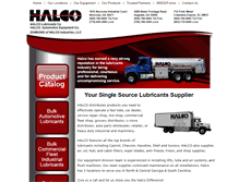 Tablet Screenshot of halcolubricants.com